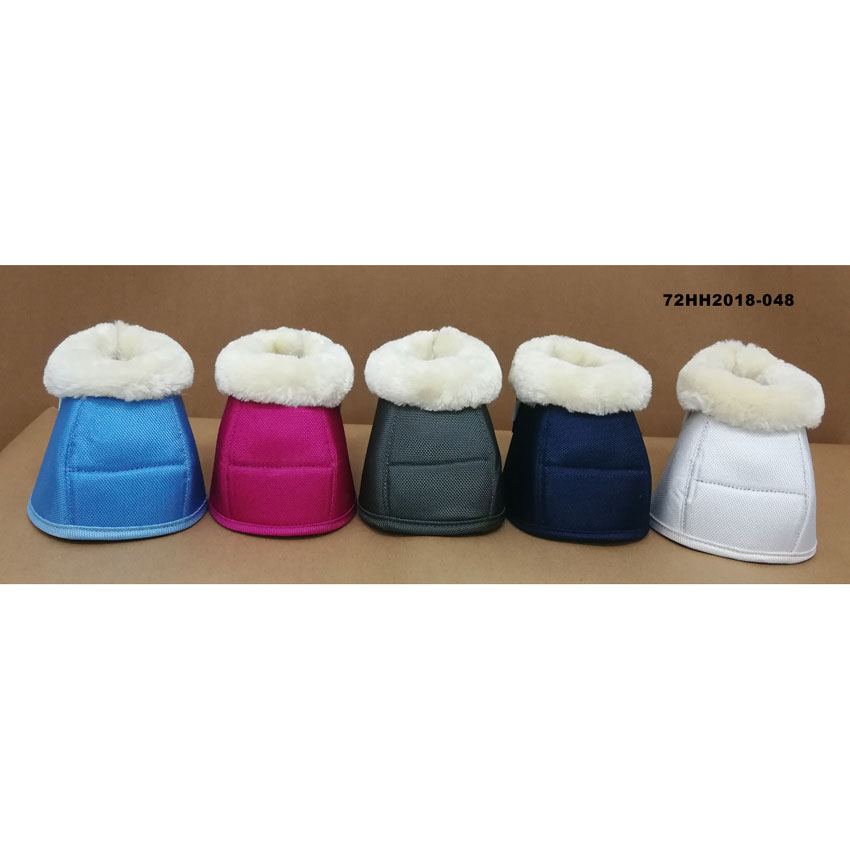 Ballistic Overreach bell boots with sheepskin like fur